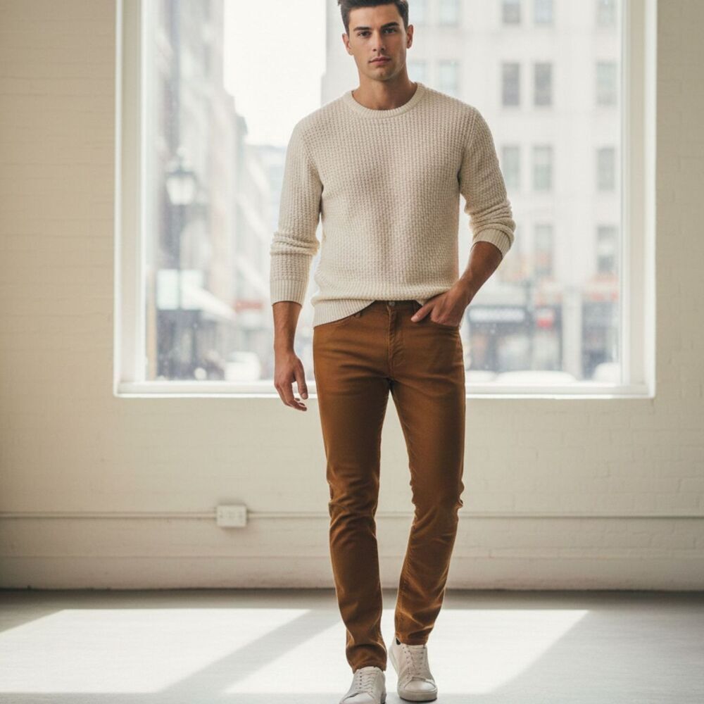Lululemon ABC Slim Fit Pant Warpstreme Brown Office Chino Men sz 30 LM5ABNS